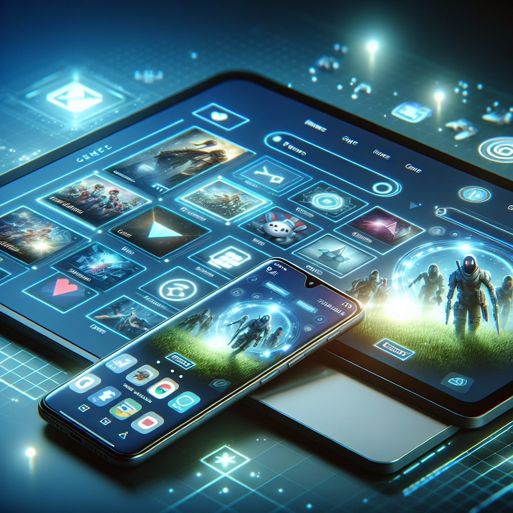 Interfaz de usuario del sitio Bplay PBA en varios dispositivos mostrando catálogo de juegos