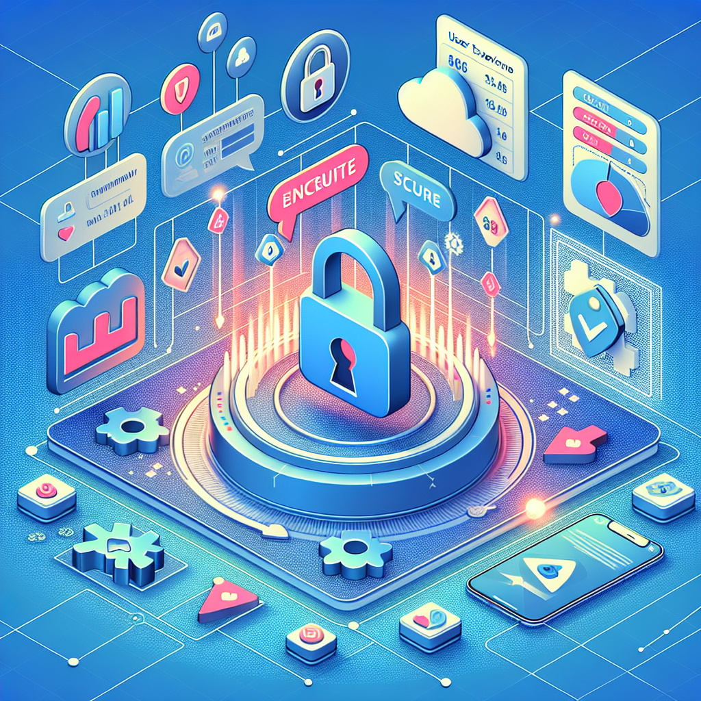 Ilustración de tablero digital con datos cifrados y candados de seguridad.