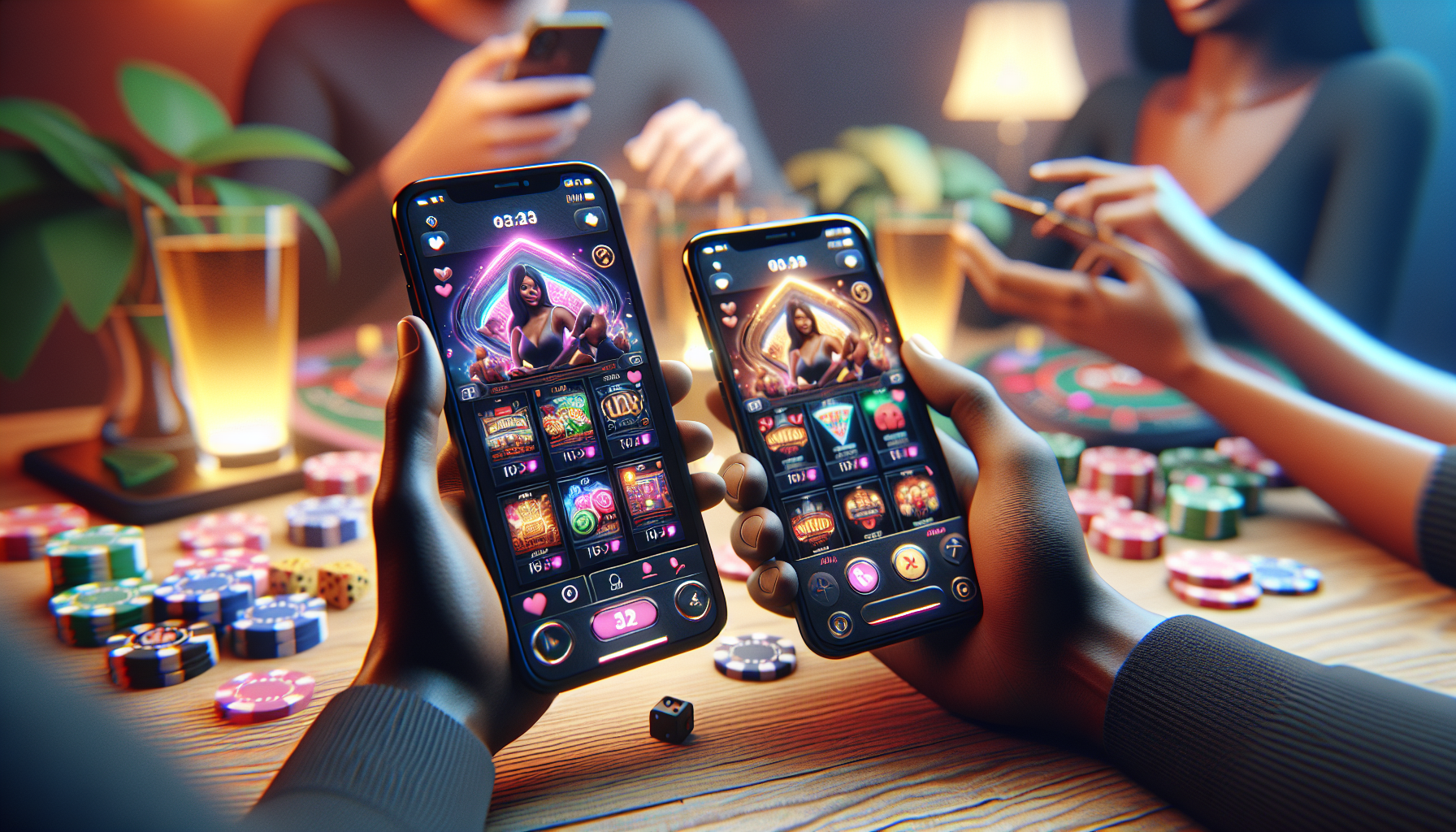 Aplicación móvil de Bplay para iOS y Android mostrando juegos de casino