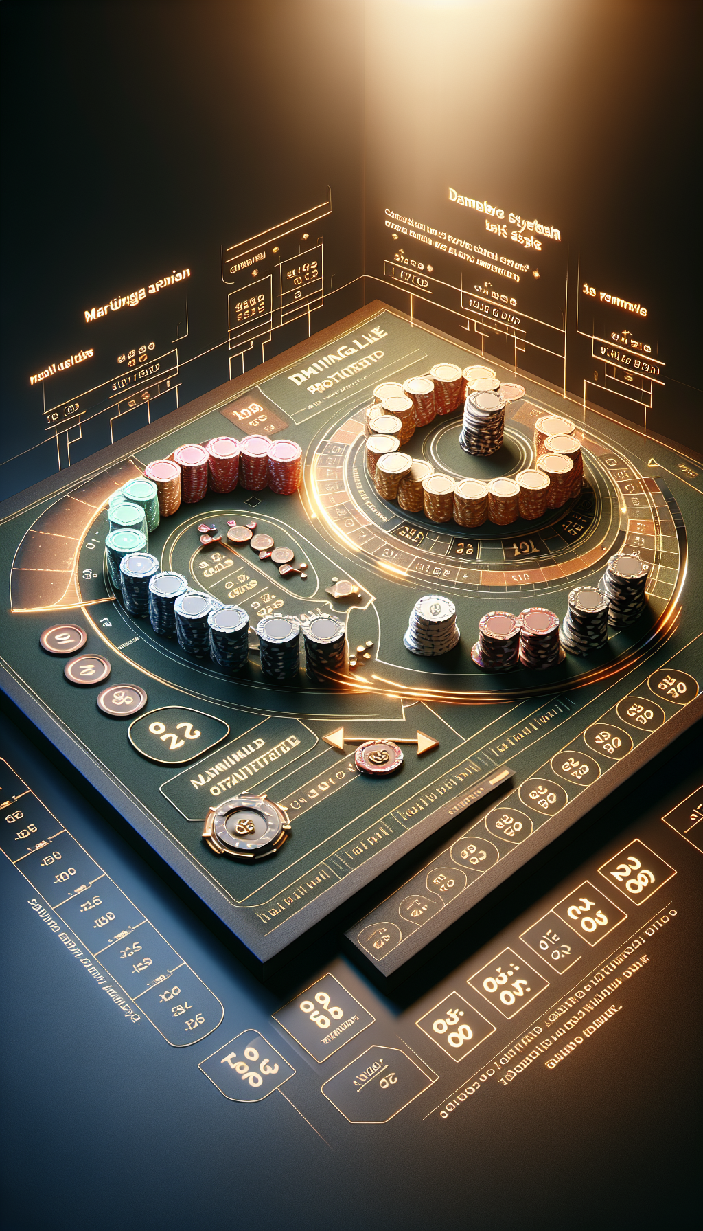 Estrategias Martingala y D’Alembert aplicadas en ruleta online con fichas progresando.