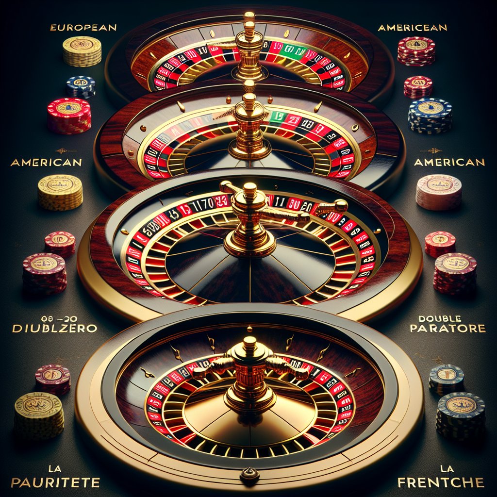 Comparación de ruedas de ruleta europea, americana y francesa.